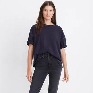 NWOT/NEVER WORN - Madewell navy oversized tee
